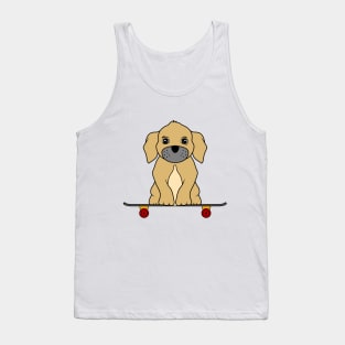 Dog as Skateboarder with Skateboard Tank Top